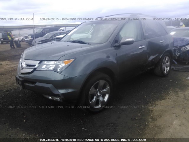 2HNYD285X7H551457 - 2007 ACURA MDX SPORT Pewter photo 2