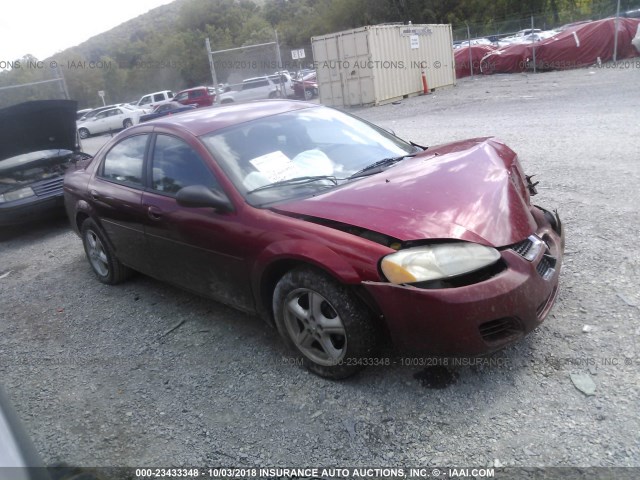 1B3EL46X66N121881 - 2006 DODGE STRATUS SXT RED photo 1