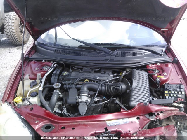 1B3EL46X66N121881 - 2006 DODGE STRATUS SXT RED photo 10