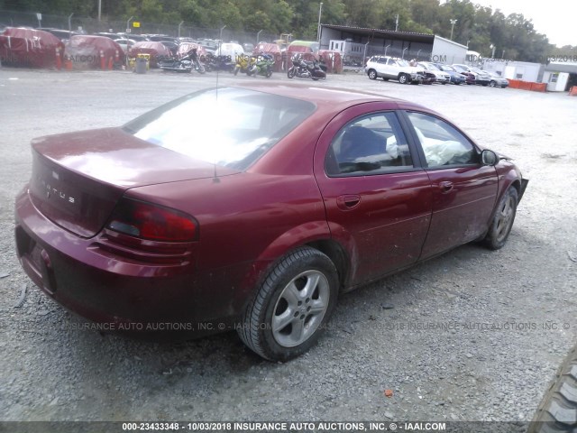 1B3EL46X66N121881 - 2006 DODGE STRATUS SXT RED photo 4