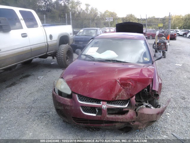 1B3EL46X66N121881 - 2006 DODGE STRATUS SXT RED photo 6