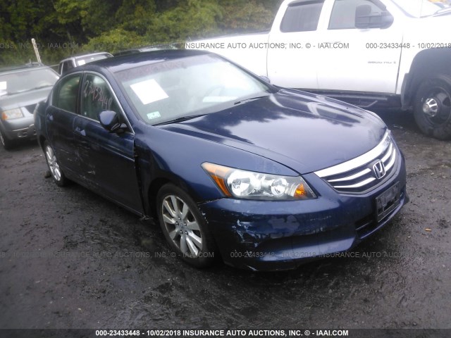 1HGCP2F38BA021778 - 2011 HONDA ACCORD LX BLUE photo 1