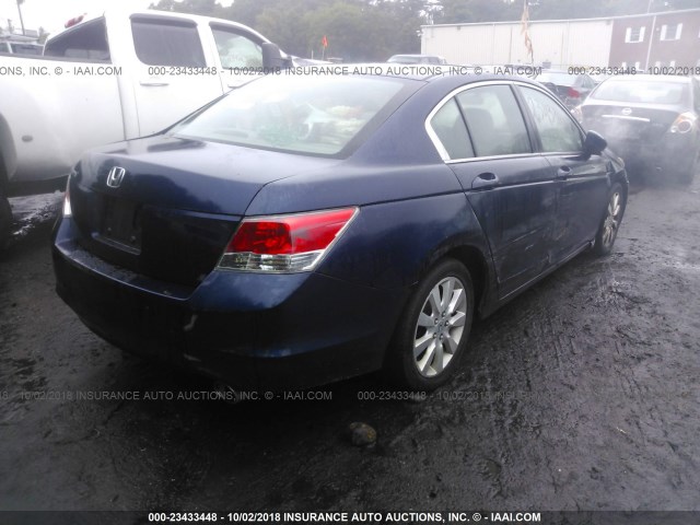 1HGCP2F38BA021778 - 2011 HONDA ACCORD LX BLUE photo 4