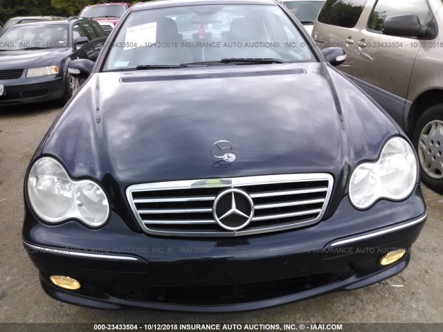 WDBRF52H36A905842 - 2006 MERCEDES-BENZ C GENERATION 2006 230 Dark Blue photo 6