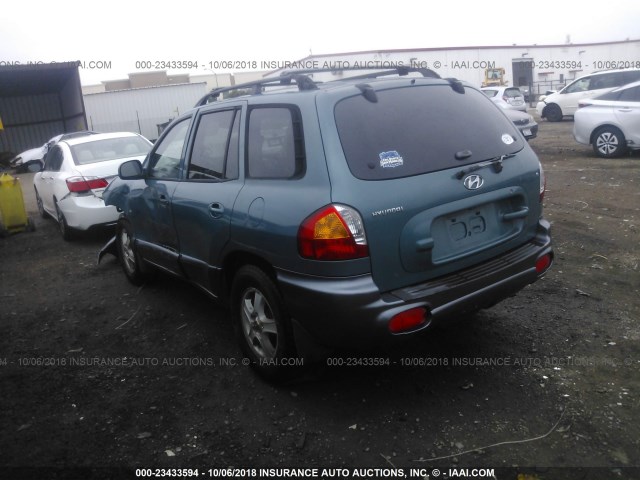 KM8SC83D71U128903 - 2001 HYUNDAI SANTA FE GLS/LX GREEN photo 3