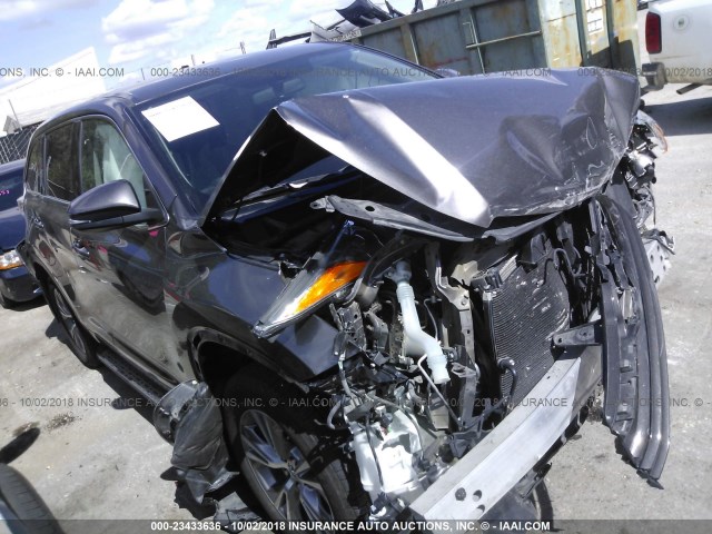 5TDBKRFH7ES010002 - 2014 TOYOTA HIGHLANDER LE/LE PLUS ნაცრისფერი ფოტო 1