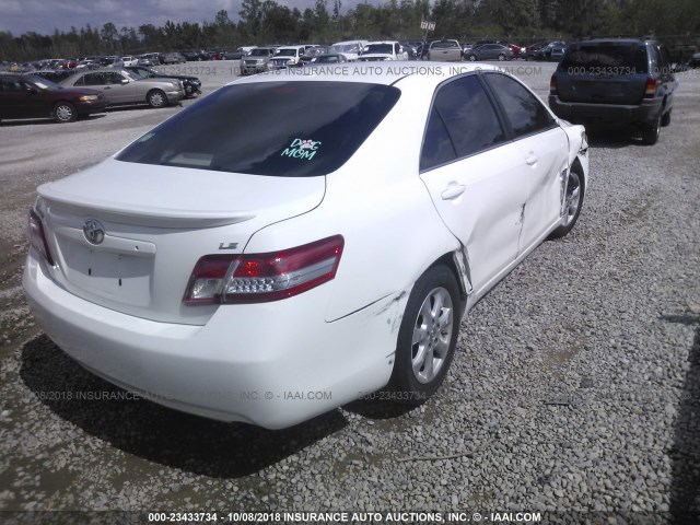 4T4BF3EK2BR160316 - 2011 TOYOTA CAMRY SE/LE/XLE თეთრი ფოტო 4
