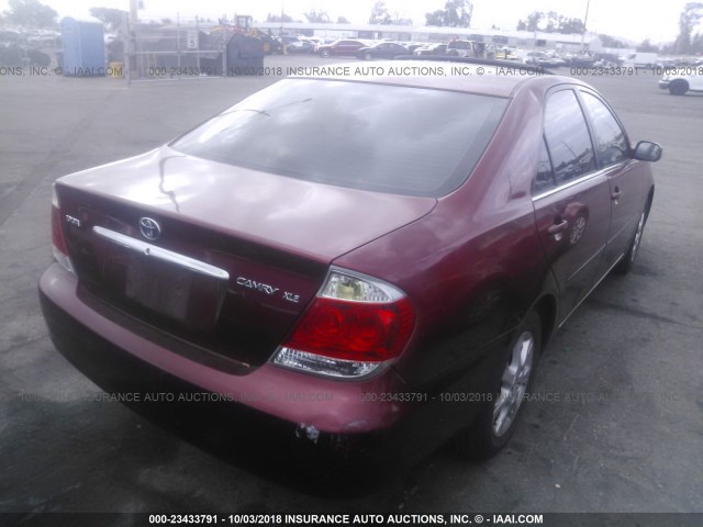 JTDBE32K453037360 - 2005 TOYOTA CAMRY LE/XLE/SE 红色 照片 4