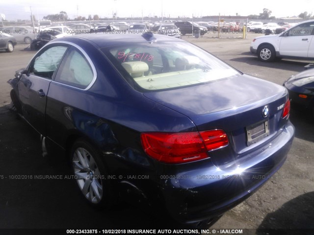 WBAKE5C58CJ106089 - 2012 BMW 328 I SULEV BLUE photo 3