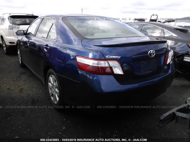 4T1BB46K78U054950 - 2008 TOYOTA CAMRY HYBRID BLUE photo 3