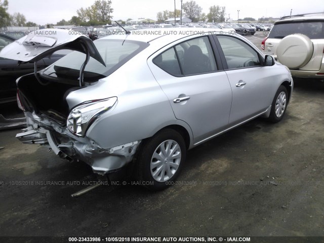 3N1CN7AP1CL888884 - 2012 NISSAN VERSA S/SV/SL SILVER photo 4