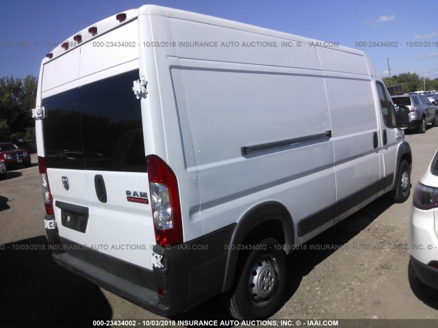 3C6TRVDG1HE541222 - 2017 RAM PROMASTER 2500 2500 HIGH WHITE photo 4