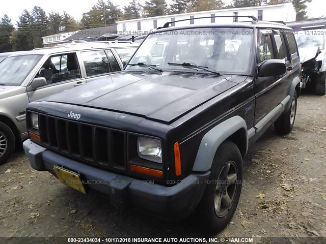 1J4FJ68S3WL208925 - 1998 JEEP CHEROKEE SPORT/CLASSIC Czarny zdjęcie 2