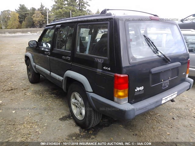 1J4FJ68S3WL208925 - 1998 JEEP CHEROKEE SPORT/CLASSIC Czarny zdjęcie 3