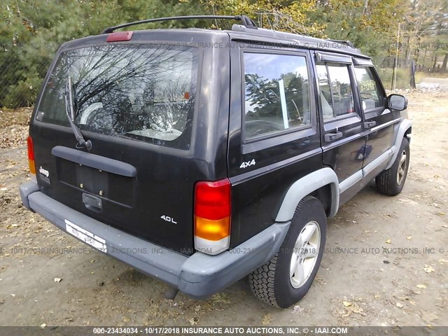 1J4FJ68S3WL208925 - 1998 JEEP CHEROKEE SPORT/CLASSIC Czarny zdjęcie 4