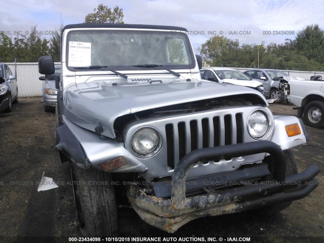 1J4FA39S64P722321 - 2004 JEEP WRANGLER X SILVER photo 6
