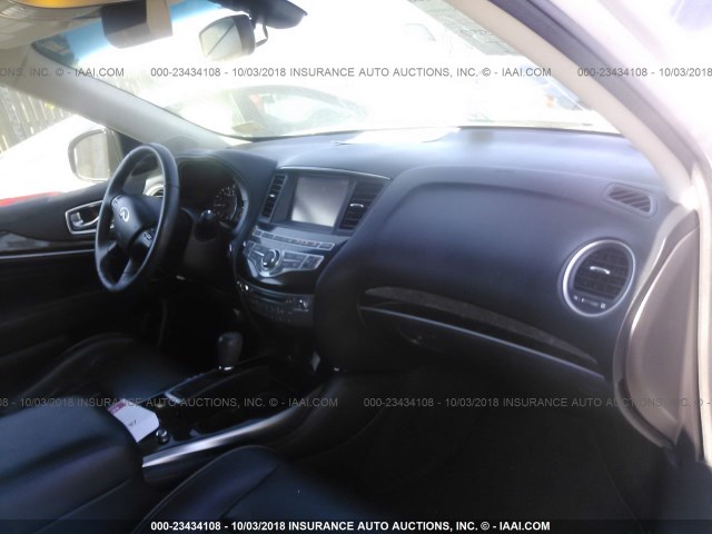 5N1AL0MM7EC504233 - 2014 INFINITI QX60 SILVER photo 5