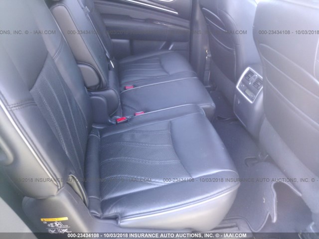 5N1AL0MM7EC504233 - 2014 INFINITI QX60 SILVER photo 8