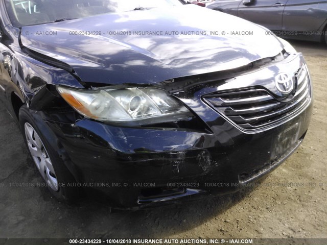 4T4BE46KX8R042014 - 2008 TOYOTA CAMRY CE/LE/XLE/SE BLACK photo 6