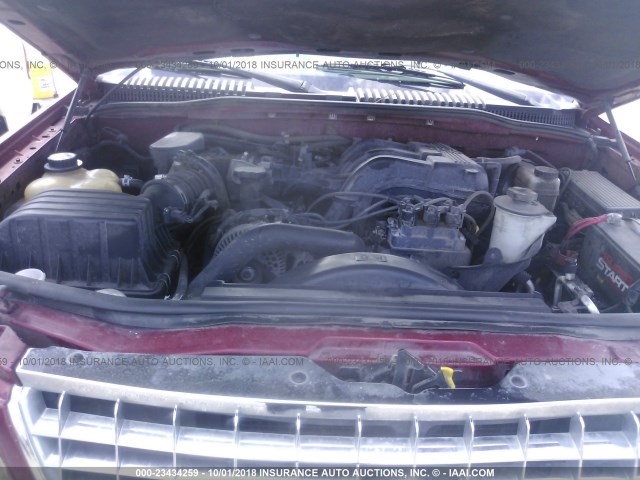 1FMZU73K05ZA28381 - 2005 FORD EXPLORER XLT/XLT SPORT/NBX 红色 照片 10