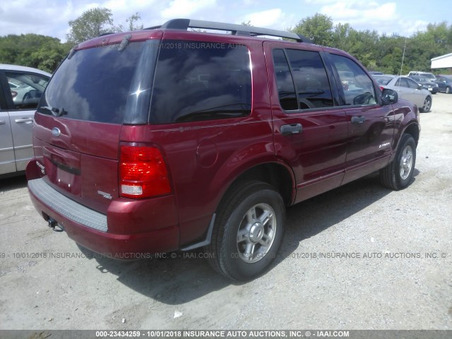 1FMZU73K05ZA28381 - 2005 FORD EXPLORER XLT/XLT SPORT/NBX 红色 照片 4