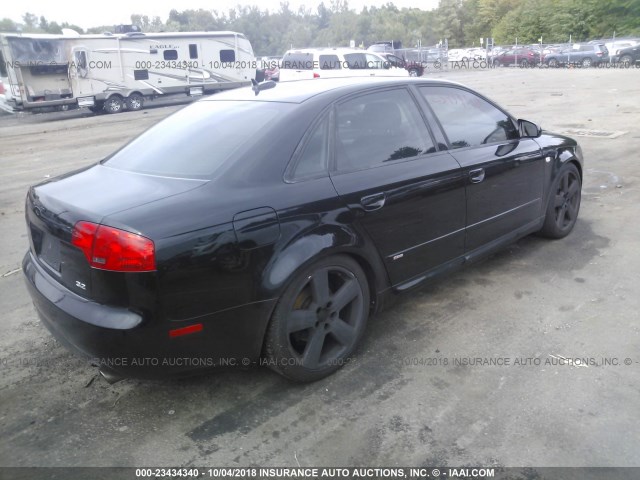 WAUEG78E66A019548 - 2006 AUDI A4 S-LINE 3.2 QUATTRO BLACK photo 4