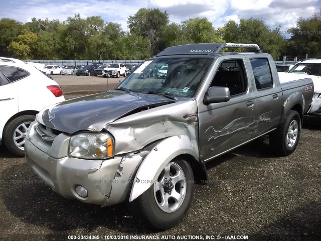 1N6MD27YX4C453573 - 2004 NISSAN FRONTIER CREW CAB SC TAN photo 2