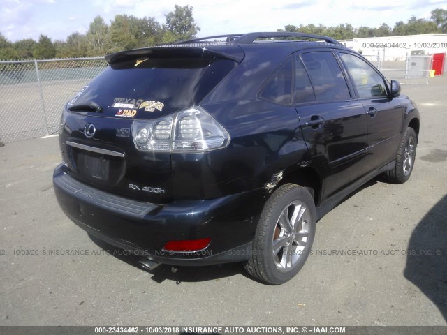 JTJHW31U560024532 - 2006 LEXUS RX 400 BLUE photo 4