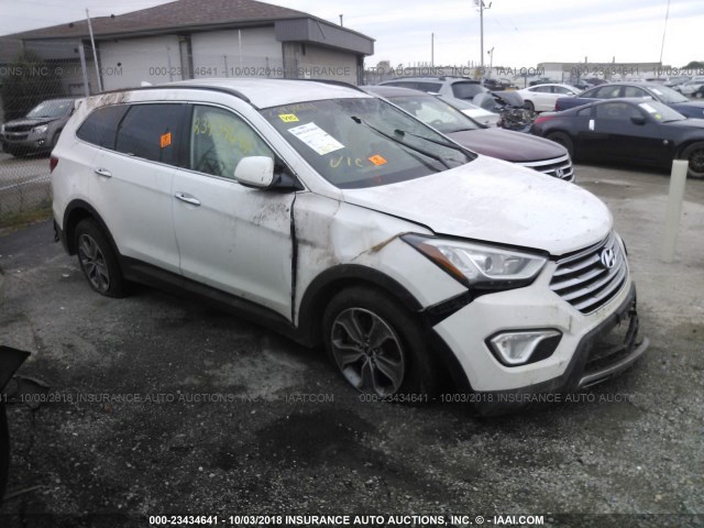 KM8SMDHF7GU147458 - 2016 HYUNDAI SANTA FE SE WHITE photo 1