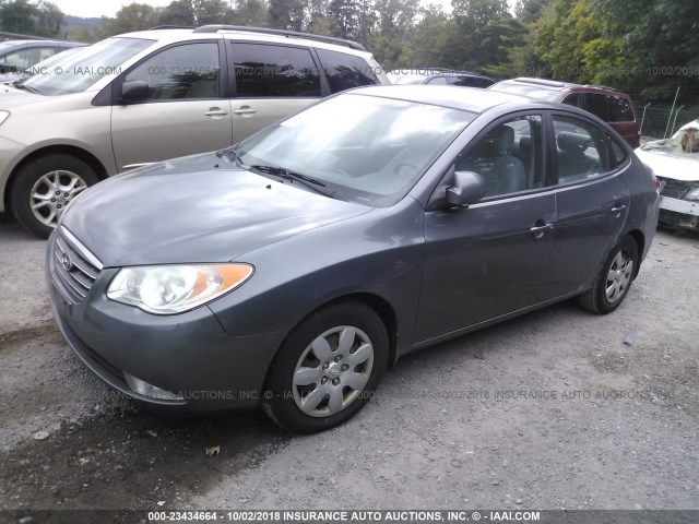 KMHDU46D19U593411 - 2009 HYUNDAI ELANTRA GLS/SE GRAY photo 2