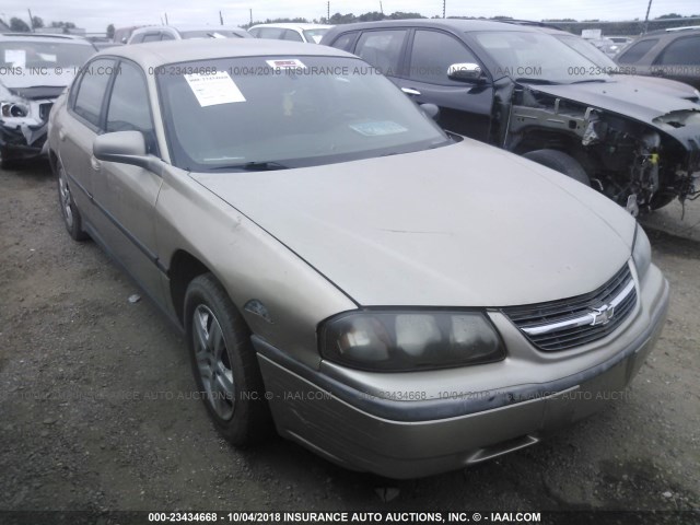 2G1WF52E059106842 - 2005 CHEVROLET IMPALA GOLD photo 1