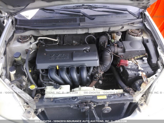 2T1KR32EX4C175943 - 2004 TOYOTA COROLLA MATRIX XR SILVER photo 10