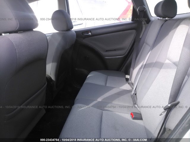 2T1KR32EX4C175943 - 2004 TOYOTA COROLLA MATRIX XR SILVER photo 8