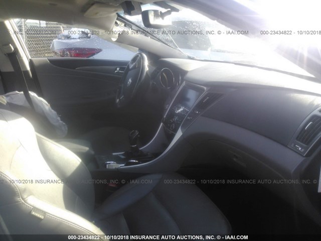 KMHEC4A45CA055012 - 2012 HYUNDAI SONATA HYBRID BLUE photo 5