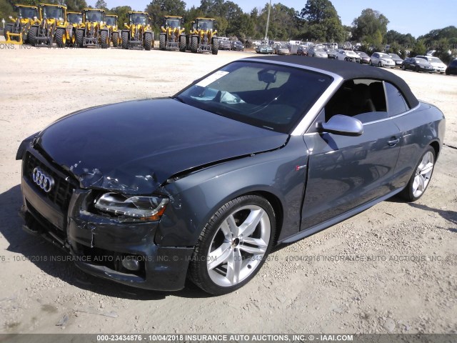 WAUVGAFH3AN018711 - 2010 AUDI S5 PRESTIGE SILVER photo 2