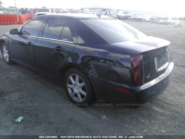 1G6DW677750166144 - 2005 CADILLAC STS BLACK photo 3