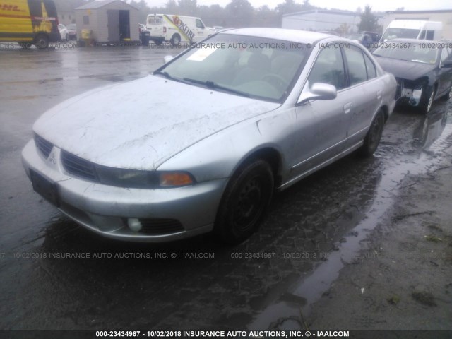 4A3AA46GX3E202720 - 2003 MITSUBISHI GALANT ES/LS SILVER photo 2