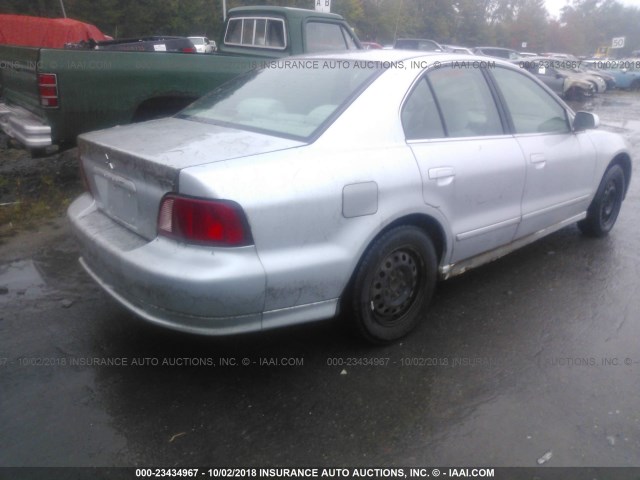 4A3AA46GX3E202720 - 2003 MITSUBISHI GALANT ES/LS SILVER photo 4