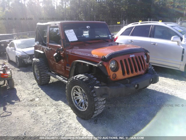 1J4AA2D16BL503706 - 2011 JEEP WRANGLER SPORT ნარინჯისფერი ფოტო 1