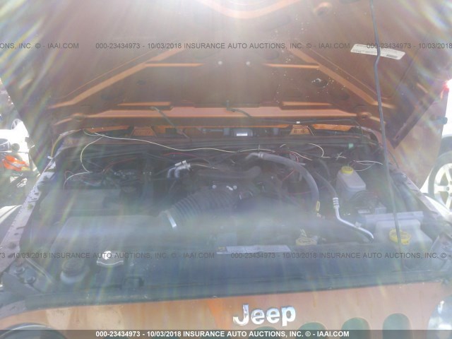 1J4AA2D16BL503706 - 2011 JEEP WRANGLER SPORT ნარინჯისფერი ფოტო 10