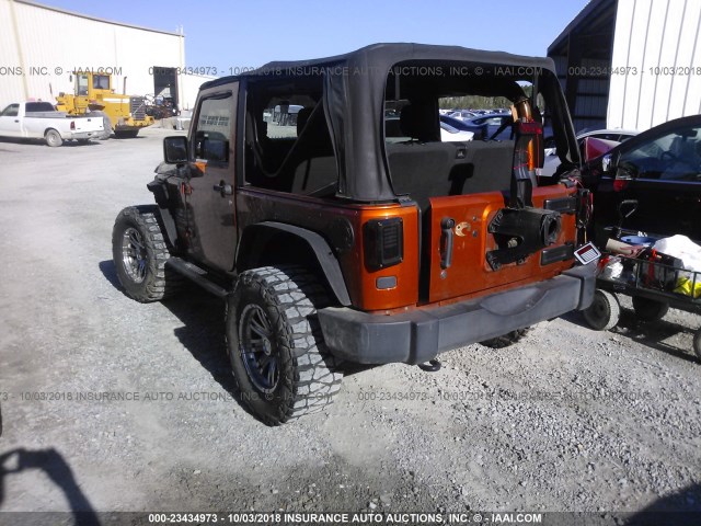 1J4AA2D16BL503706 - 2011 JEEP WRANGLER SPORT ნარინჯისფერი ფოტო 3