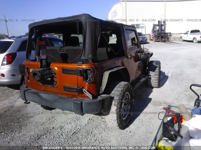 1J4AA2D16BL503706 - 2011 JEEP WRANGLER SPORT ნარინჯისფერი ფოტო 4