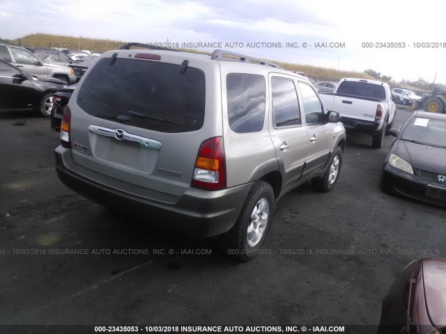 4F2YU081X1KM26496 - 2001 MAZDA TRIBUTE LX/ES GOLD photo 4