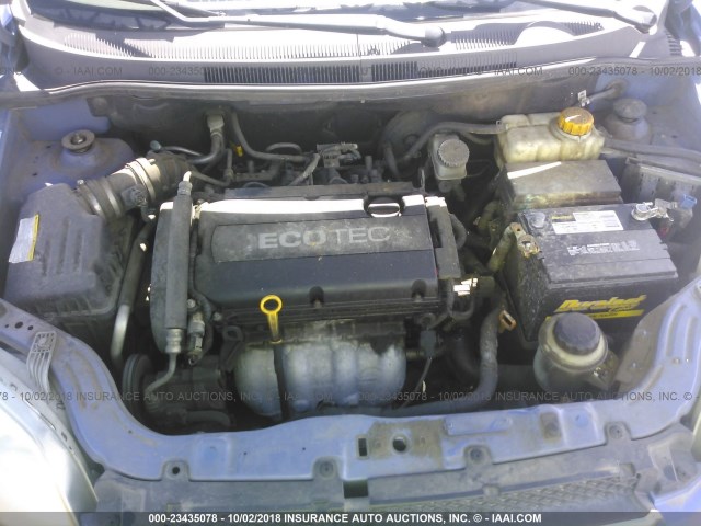 KL1TD56E09B611558 - 2009 CHEVROLET AVEO LS/LT 蓝色 照片 10