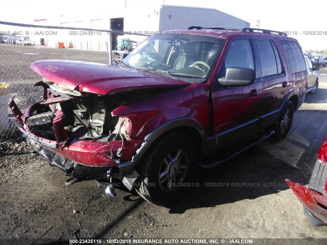 1FMFU16535LA13608 - 2005 FORD EXPEDITION XLT RED photo 2