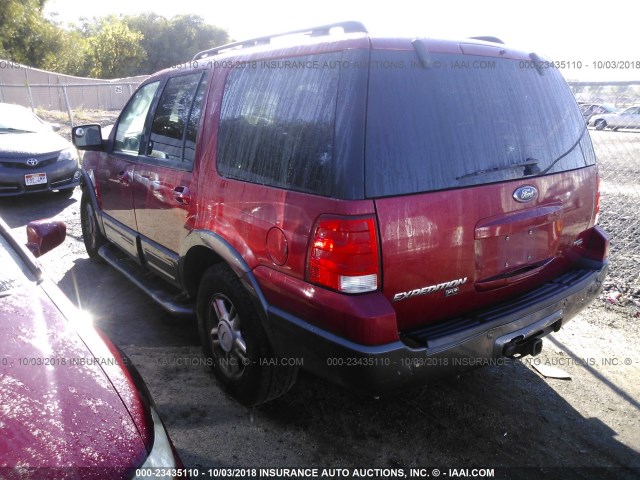 1FMFU16535LA13608 - 2005 FORD EXPEDITION XLT RED photo 3