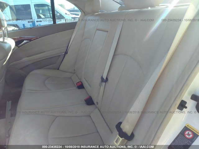 WDBUF26J75A687019 - 2005 MERCEDES-BENZ E 320 CDI WHITE photo 8