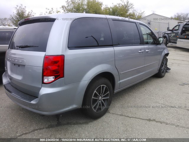 2C4RDGCG7FR683424 - 2015 DODGE GRAND CARAVAN SXT GRAY photo 4