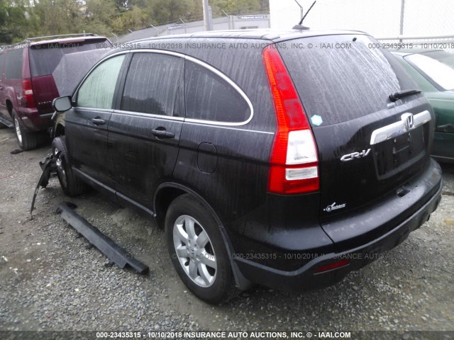 5J6RE38709L009282 - 2009 HONDA CR-V EXL BLACK photo 3