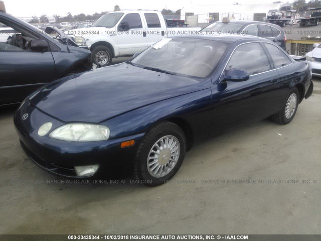 JT8JZ31C6N0002801 - 1992 LEXUS SC 300 BLUE photo 2